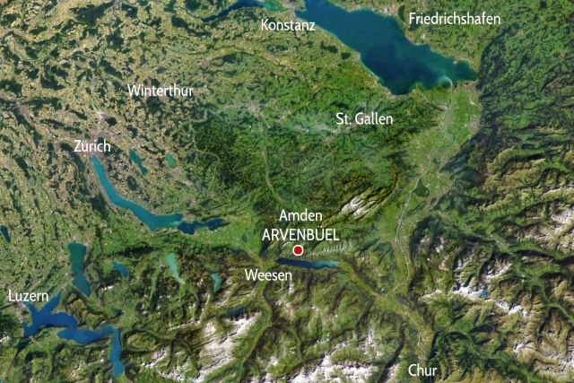 Karte Hotel Arvenbüel
