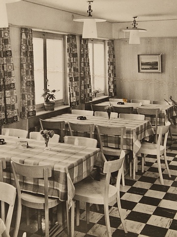 Restaurant im Berghus Arvenbüel 1960er