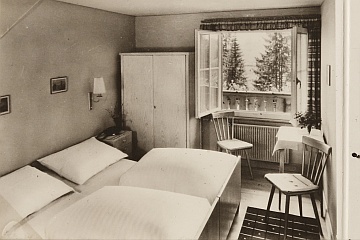 Zimmer im Berghus Arvenbüel 1960er