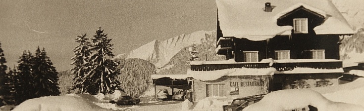 viel Schnee im Arvenbüel 1970er