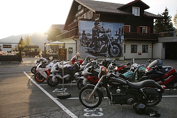 Biker-Büel motorbike-meeting in the Arvenbüel