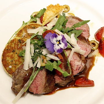 Beef entrecôte tagliata