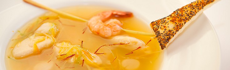 saffron fish soup